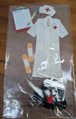 Enfermera Retro Bolso Negro Estetoscopio Gráfico Medicina Uniforme Jolee's 3D Pegatina RARO Foto 1 de 2