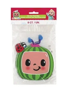 COCOMELON ZIP TOP TREAT BAGS, LOOT SACKS 8 COUNT NEW SEALED - Picture 1 of 4