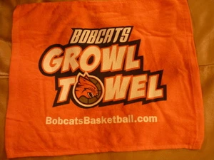 Charlotte Bobcats Growl Towel Orange Hand Towel Stadium Giveaway Give Away NEW - Picture 1 of 1