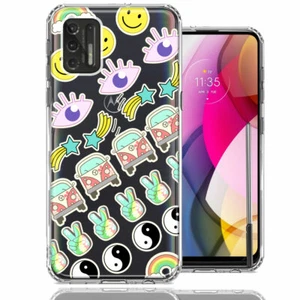 For Motorola Moto G Stylus 2021 70's Yin Yang Hippie Peace Double Layer Case - Picture 1 of 1
