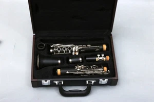 New Clarinet A key Clarinet Ebonite wood Nickel Plated Keys 2 Barrels Case - Picture 1 of 8