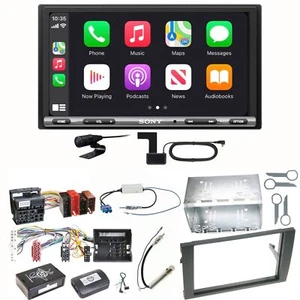 Sony XAV-AX3250 DAB+ CarPlay Android Auto Einbauset für Audi A4 B6 B7 Seat Exeo - Bild 1 von 1