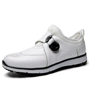 Zapatos de golf para hombre al aire libre impermeables zapatillas con cordones rápidos antideslizantes zapatos de golf - Imagen 1 de 21