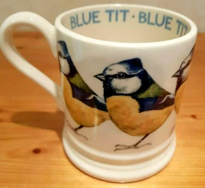 British Birds Emma Bridgewater blauer Titbecher halber Pint eingestelltes Muster