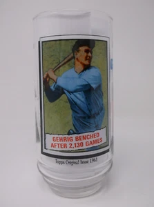 1993 LOU GEHRIG McDonald's Coca Cola All Time Greatest Team Drinking Glass Coke - Picture 1 of 4
