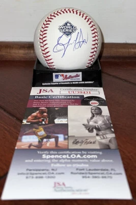 Gerardo Parra Autografiado Firmado Oficial Serie Mundial 2019 Béisbol Certificado de Autenticidad JSA Foto 1 de 2