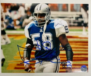 Foto firmada/autografiada de los Dallas Cowboys de Dixon Edwards 8x10 Nueva en caja autógrafos Certificado de autenticidad 2 - Imagen 1 de 4