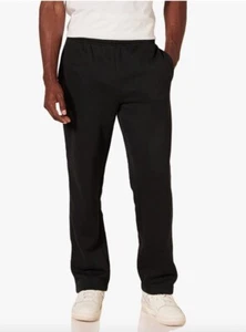 Men’s Amazon Essentials Straight Leg Sweatpants Black Size XXL - Picture 1 of 6
