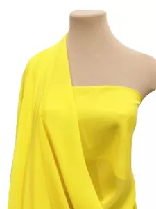 CHIFFON FABRIC SHEER SPA SORBET YELLOW 60" BRIDESMAID, DANCE, FORMAL, CURTAINS - Picture 1 of 1