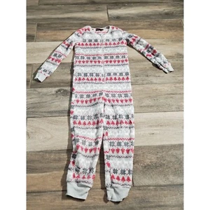 MERRY LANE CHRISTMAS PAJAMA COLOR GRAY/RED LONG SLEEVE SIZE L - Picture 1 of 5