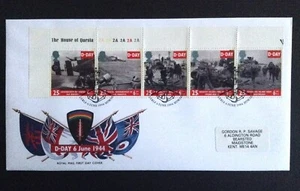 GB 1994 D-Day Set on Royal Mail First Day Cover Philatelic Bureau Edinburgh SHS - Bild 1 von 1