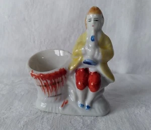 Vintage besetztes Japan Klarinette Horn Lautenspieler blutiger Heukorb Ernte Musik - Bild 1 von 9