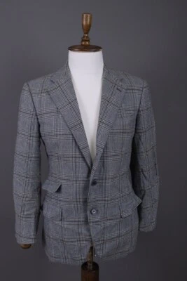 Blazer Abrigo Deportivo Doriani Belvest Sastrería Lana Cachemira Cuadros Talla 47 Foto 1 de 4