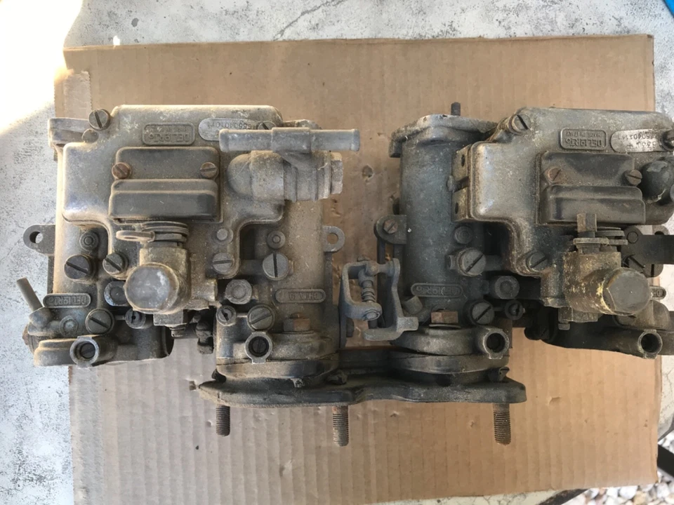 rampe double carburateur double corps dellorto 40 DHLA alfa romeo etc - Photo 1/4