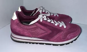 BROOKS Chariot CLASSIC Retro Womens Shoes Suede Fuchsia Pink 9.5 - Picture 1 of 8
