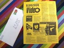 1980/1990s Oddity ephemera Mondo Video scream queens mailorder sexploitation