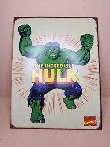 Tin Sign 8x12 Incredible Hulk Superhero Avenger Marvel Comics Bruce Banner - Picture 1 of 20