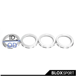 4Piece 60.1-73.1 Silver Wheel Hub Ring for Toyota Center Bore 60.1 To Wheel 73.1 - Picture 1 of 11