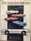 1990 Chicago Automobile Show, 18' x 24' Oldsmobile Poster - Mounted on Cardboard