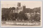 WEST POINT ACADEMY RPPC, SOLDIERS IN UNIFORM W/ RIFFLES MILITARY POSTCARD c 1927