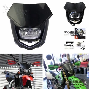 Motocross Headlight For Kawasaki KX100 KLX110 KLX140 KLX250R KLX300 Yamaha Honda - Picture 1 of 10