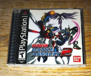 Gundam Battle Assault 2 Bandai Sony Playstation Black Label PS1 Manual Disc Case - Picture 1 of 2