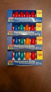 24 NOS JOYBRITE C-7 1/2 Multicolor 5 Watt Bulbs In 4 Sleeves    All Tested - Picture 1 of 5