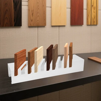 Small Tile Display Rack, Countertop 10 Slots Tile Display Stand, Tile Display - Image 1 of 4