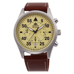 ORIENT RA-KV0503Y10B Orologio Militare Flight Style Bracciale Pelle - Bild 1 von 4