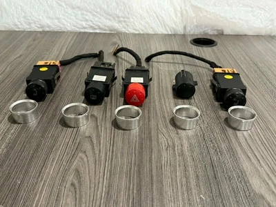 Audi TT MK1 8N Dash Switch Set Hazard Defrost Heated Seat Blank With Bezels OEM - Image 1 of 4