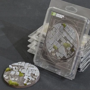 Gamers Grass Battle Ready Bases Temple Round 100mm (x1) - Picture 1 of 2