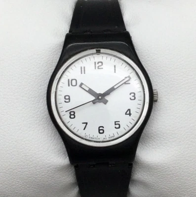 Swatch Something New 1999 Watch Women 25mm Black Swiss Made New Battery - image 1 of 4
