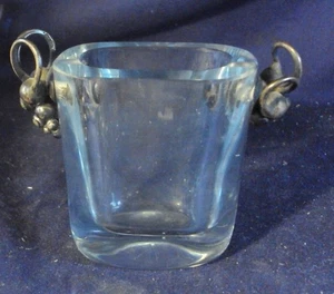Stromberg Art Deco Glas Vase Dragstead Sterling Trauben Griffe Zahnstocherhalter - Bild 1 von 5