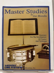 Master Studies By Joe Morello, Drum Development Of Control, Songbook - Bild 1 von 4