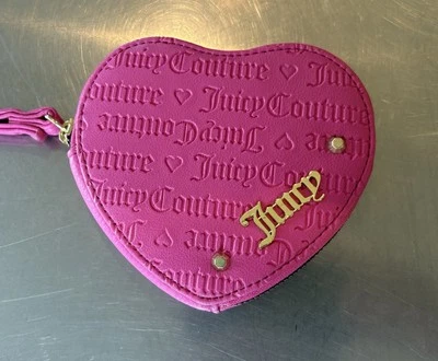 Muñequera/cartera de mano JUICY COUTURE corazón rosa intenso Foto 1 de 4
