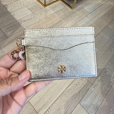 Estuche para tarjetas delgado Tory Burch Emerson 170435 170226 ¡¡Auténtico!!️ Foto 1 de 2