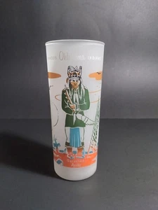 Vintage Knox Öl Blue Eagle Geronimo Apache berühmte Oklahoma Indianer Longdrinkglas - Bild 1 von 8