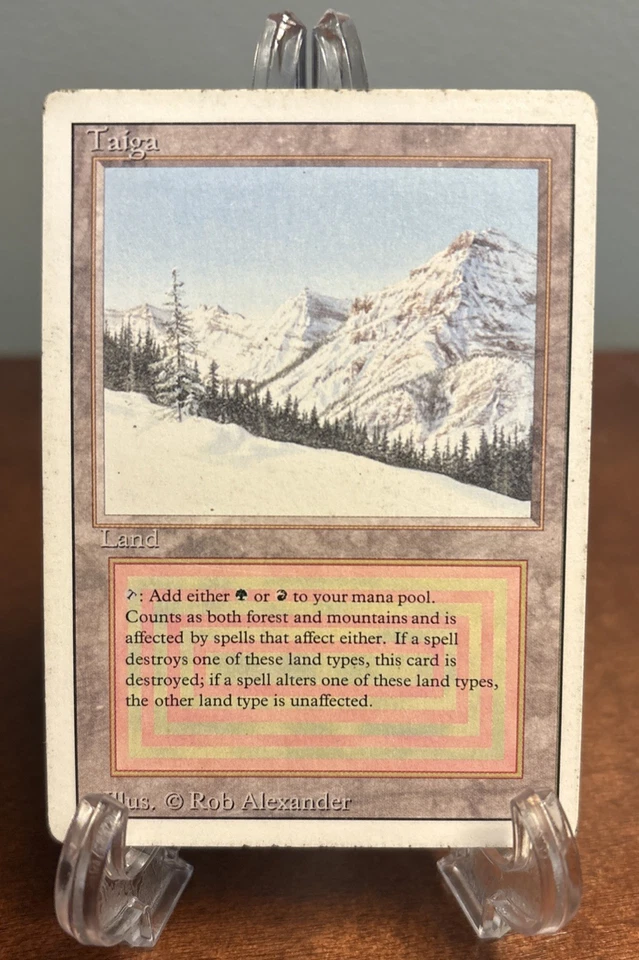Mtg Taiga Revised Edition Dual Land Rare Heavy Play HP Magic The Gathering - Image 1 of 2