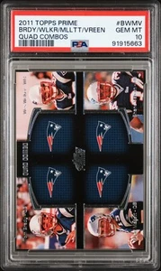2011 Topps Prime Quad Combos Vreen Mlltt Wlkr Brdy #BWMV PSA 10 - Picture 1 of 2