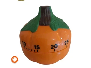 Reloj huevo calabaza naranja años 70 alarma mecánica temporizador totalmente funcional Germany - Imagen 1 de 1