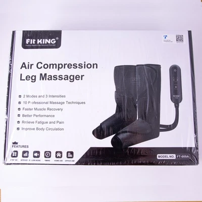 Fit King Air Compression Leg Massager - 2 Modes & 3 Intensities (FT-009A) SEALED - Image 1 of 4