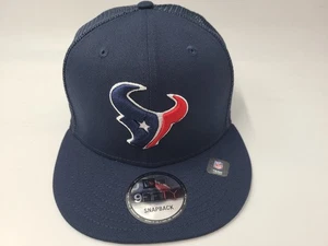 Houston Texans New Era 9Fifty Mesh Trucker Snapback Hat Cap NFL Football Blue - Picture 1 of 11