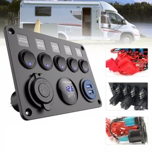 Sophisticated Water Resistant Design 5 Gang Automotive and Boat Control Board - Picture 1 of 12