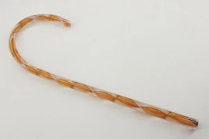 ~8" Glass Candy Cane - Hand Pulled by Stuart Kingsley in Ashfield MA - NEW C13K - Picture 1 of 4