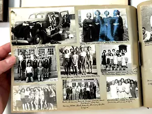 1940er Fotoalbum Sammelalbum (150) Band Seniorenklasse Mädchen Reisen Pratt Kansas KS - Bild 1 von 24