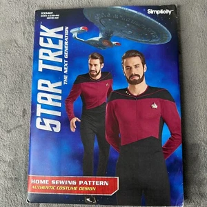 Simplicity Pattern 100401 XS-XL Star Trek TNG Mens Suits Costume Cosplay - Picture 1 of 4