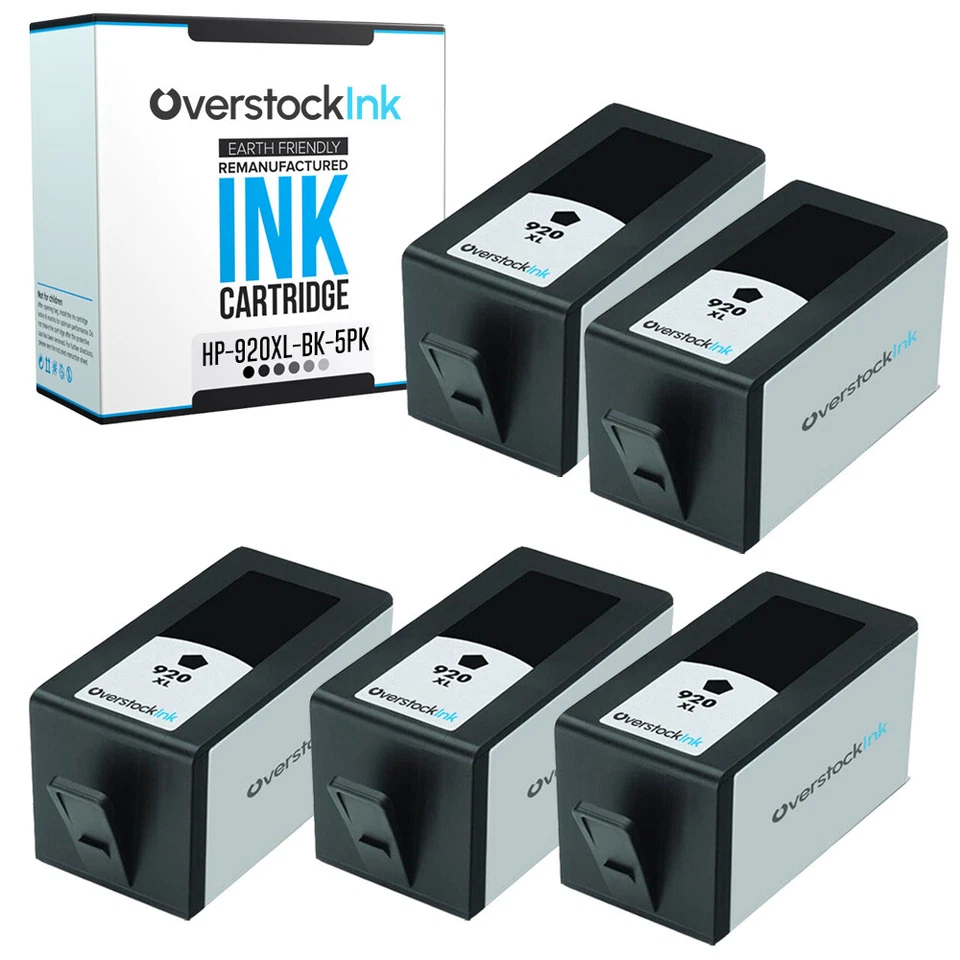 5PK Compatible OSI Ink 920XL Cartridges for HP OfficeJet 7500A 6500 6000 6500 - Image 1 of 1