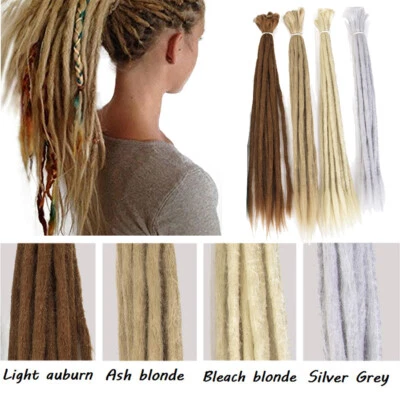 Extensiones de cabello sintético para mujeres/hombres 20" Dreadlocks Crochet Reggae Punk Locks Foto 1 de 4