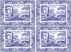 Pimpernel Spode Blue Italian Cork-Backed Placemats, Set of 4, 15.7 X 11.7"