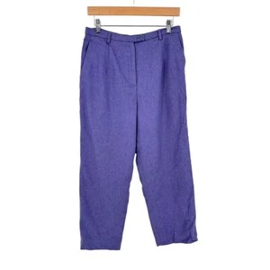 Pendleton Schurwollhose Größe 12P lila gefüttert hoher Bund Damen - Bild 1 von 11